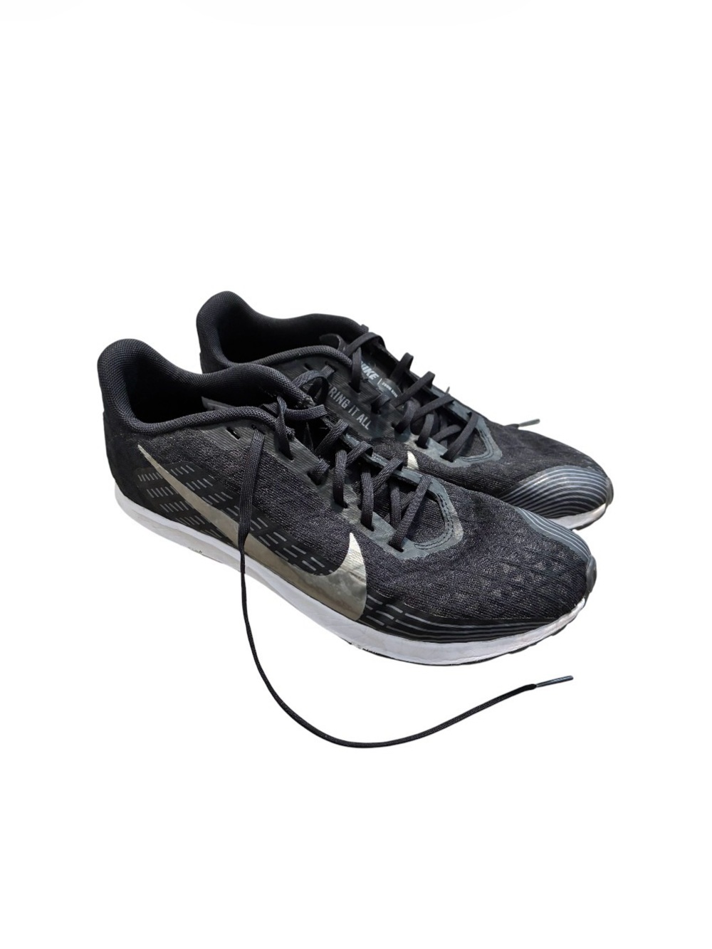 Nike Zoom Rival XC Black & Silver Cross Country Running Sneakers Women’s Size 8